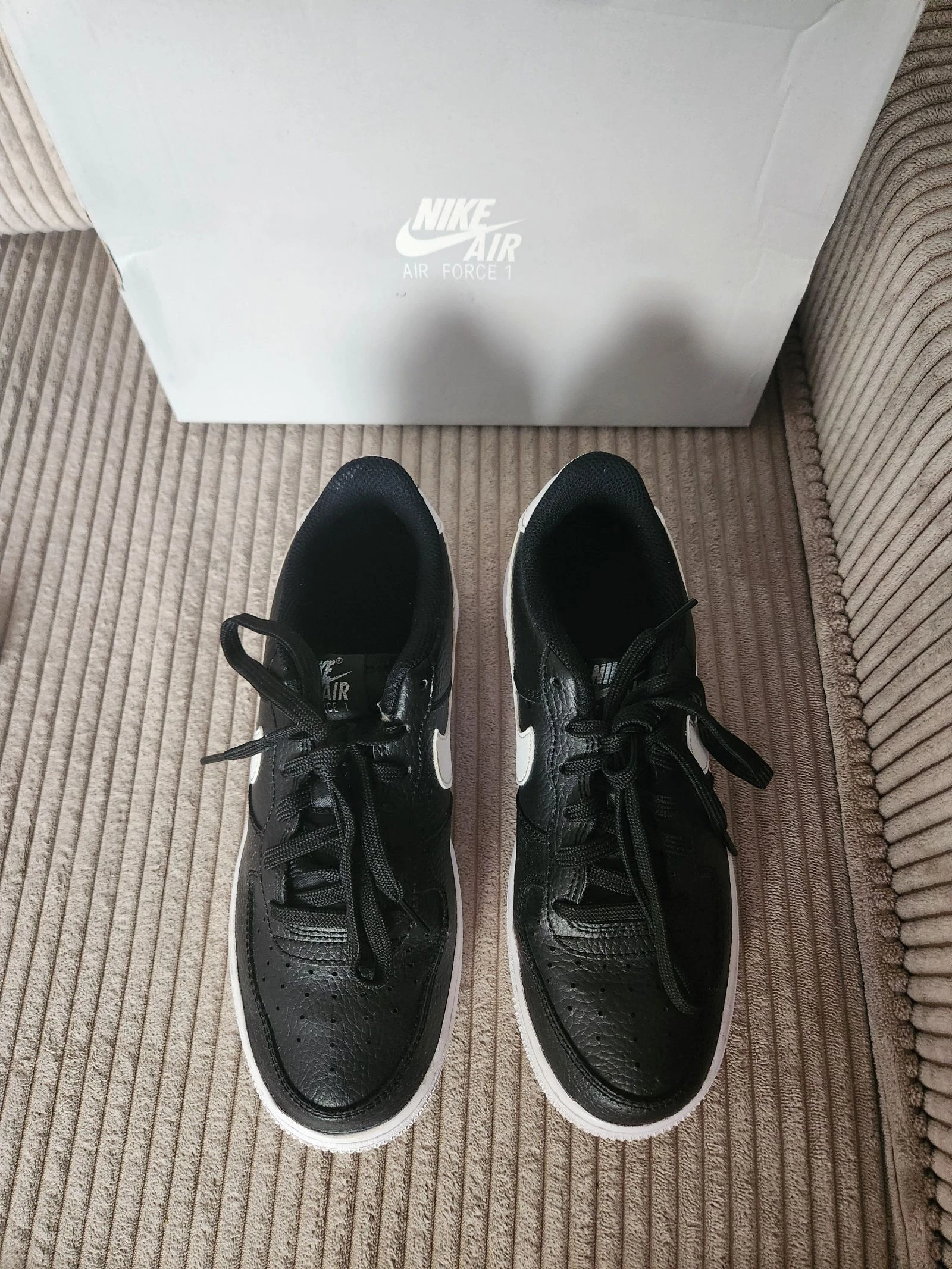 🩷NIEUW Nike Air Force 1 leer zwart maat 38💙 – photo 2